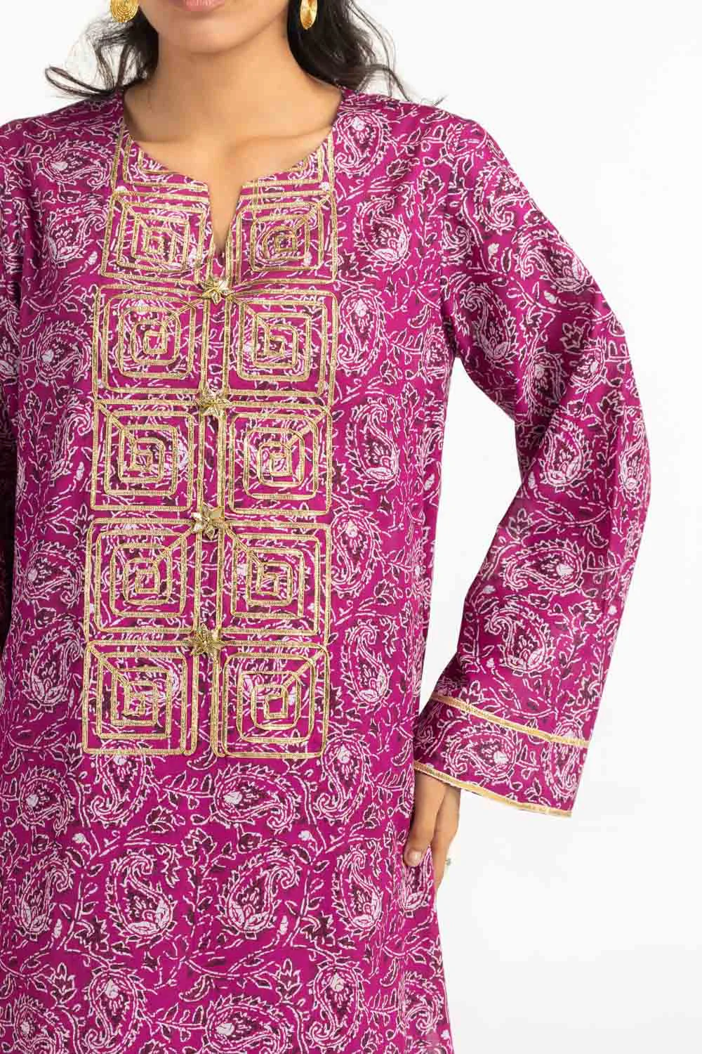 Gul Ahmed Stitched Lawn 3 Piece CL#62041 J(61) Y(10)(11) - Image 2