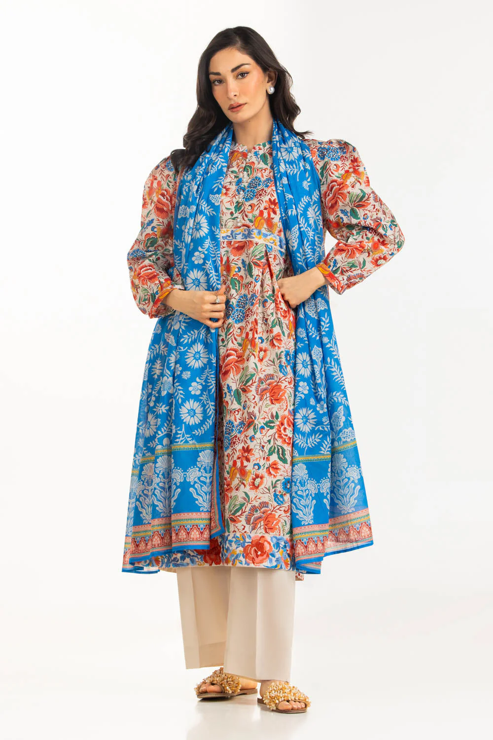 Gul Ahmed Stitched Lawn 3 Piece CL#62084 J(66) NY (45) - Image 3
