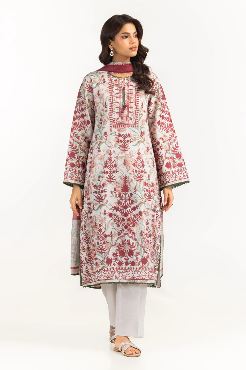 Gul Ahmed Stitched Lawn 3 Piece CL#62138 J(69) NY 63 - Image 3