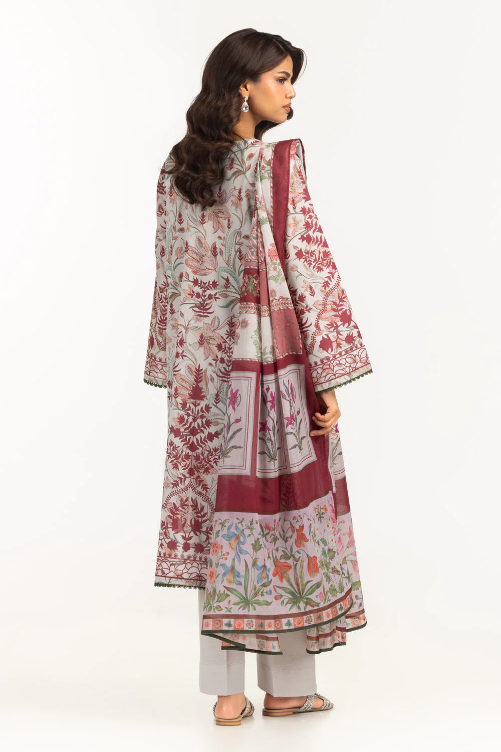 Gul Ahmed Stitched Lawn 3 Piece CL#62138 J(69) NY 63 - Image 5