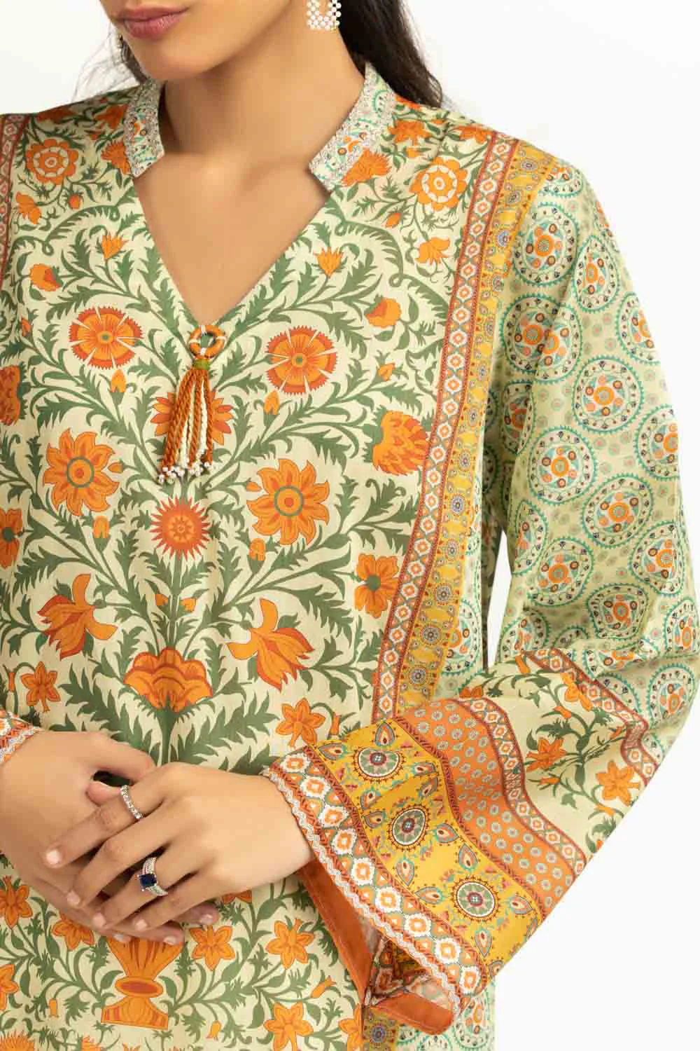 Gul Ahmed Stitched Lawn 3 Piece CL#62140 J(33&34) y29 - Image 3
