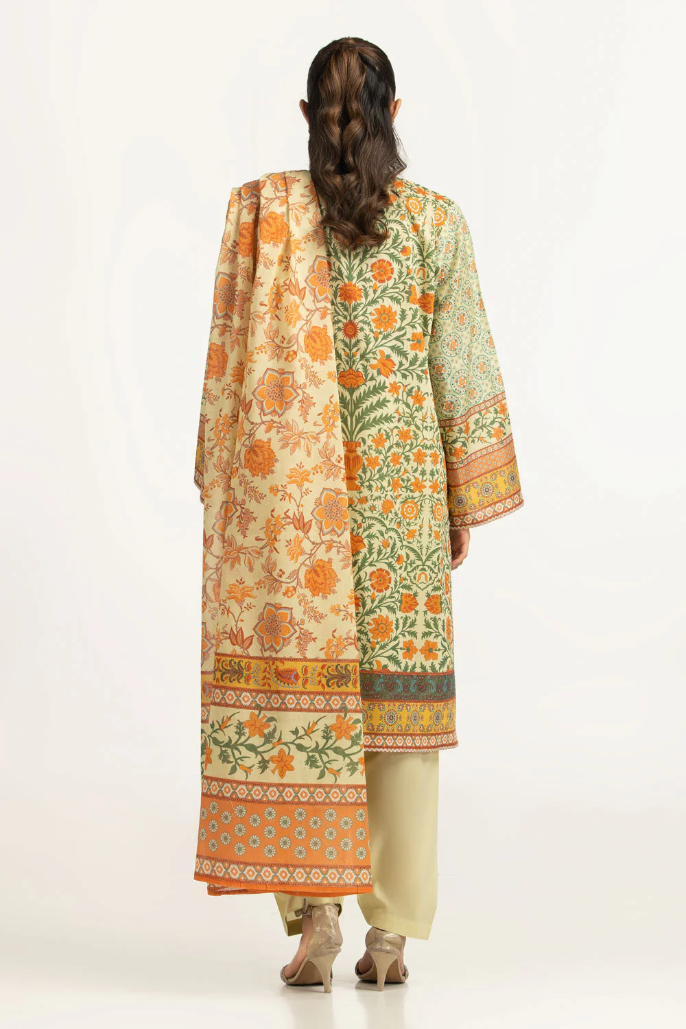 Gul Ahmed Stitched Lawn 3 Piece CL#62140 J(33&34) y29 - Image 5