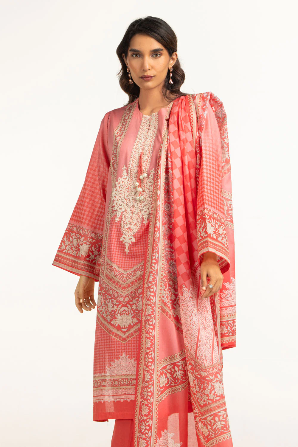 Gul Ahmed Stitched Lawn 3 Piece CL#62202 J(49) NY (42) - Image 3