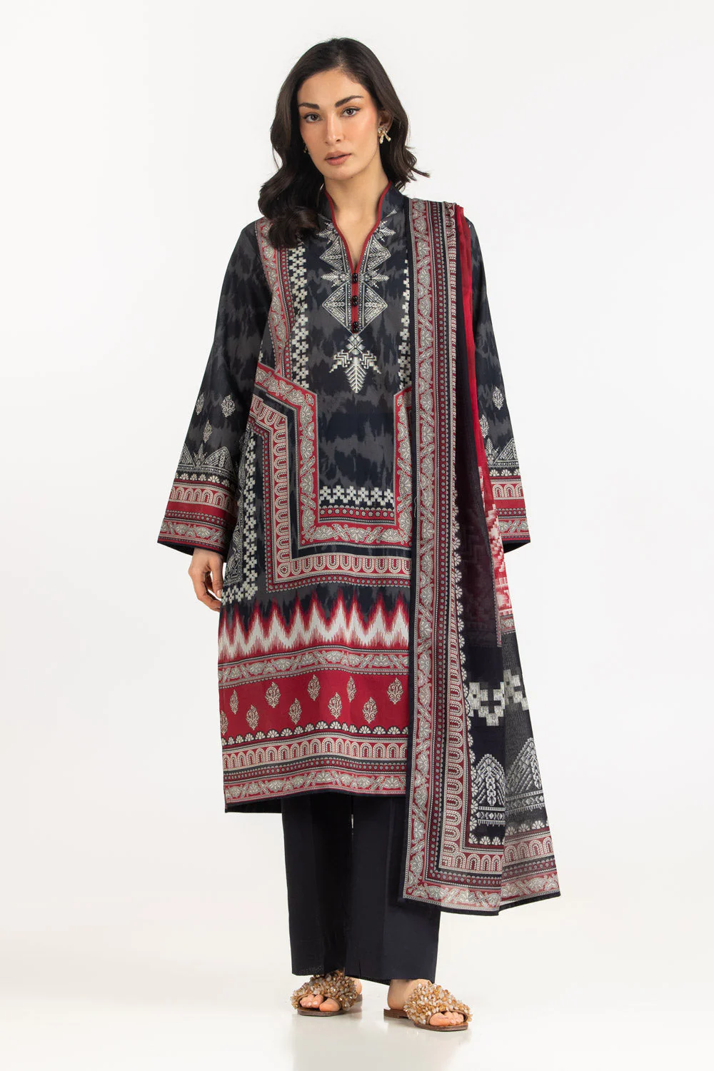 Gul Ahmed Stitched Lawn 3 Piece CL#62229 J(55) NY(47)