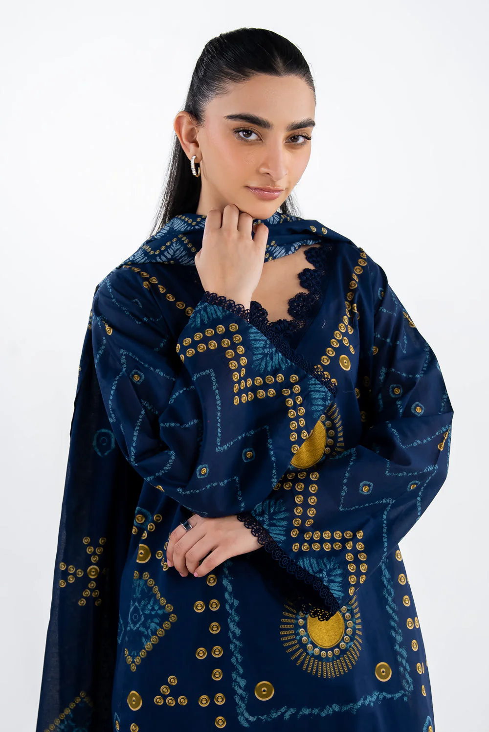 Gul Ahmed Stitched Lawn 3 Piece CL#62230 J(41&42) NY 58 - Image 2
