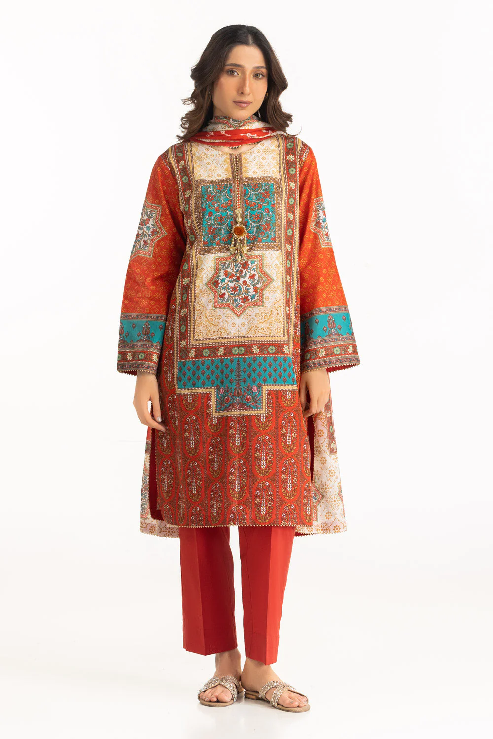 Gul Ahmed Stitched Lawn 3 Piece CL#62246 J(43) NY 64 - Image 3