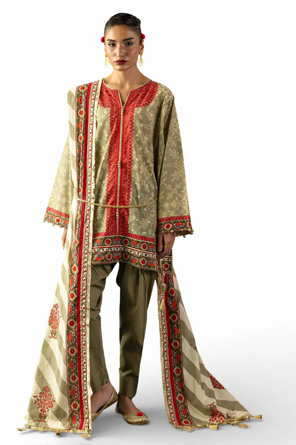 Gul Ahmed Stitched Lawn 3 Piece CL#62295 J(49) NY 61 - Image 2