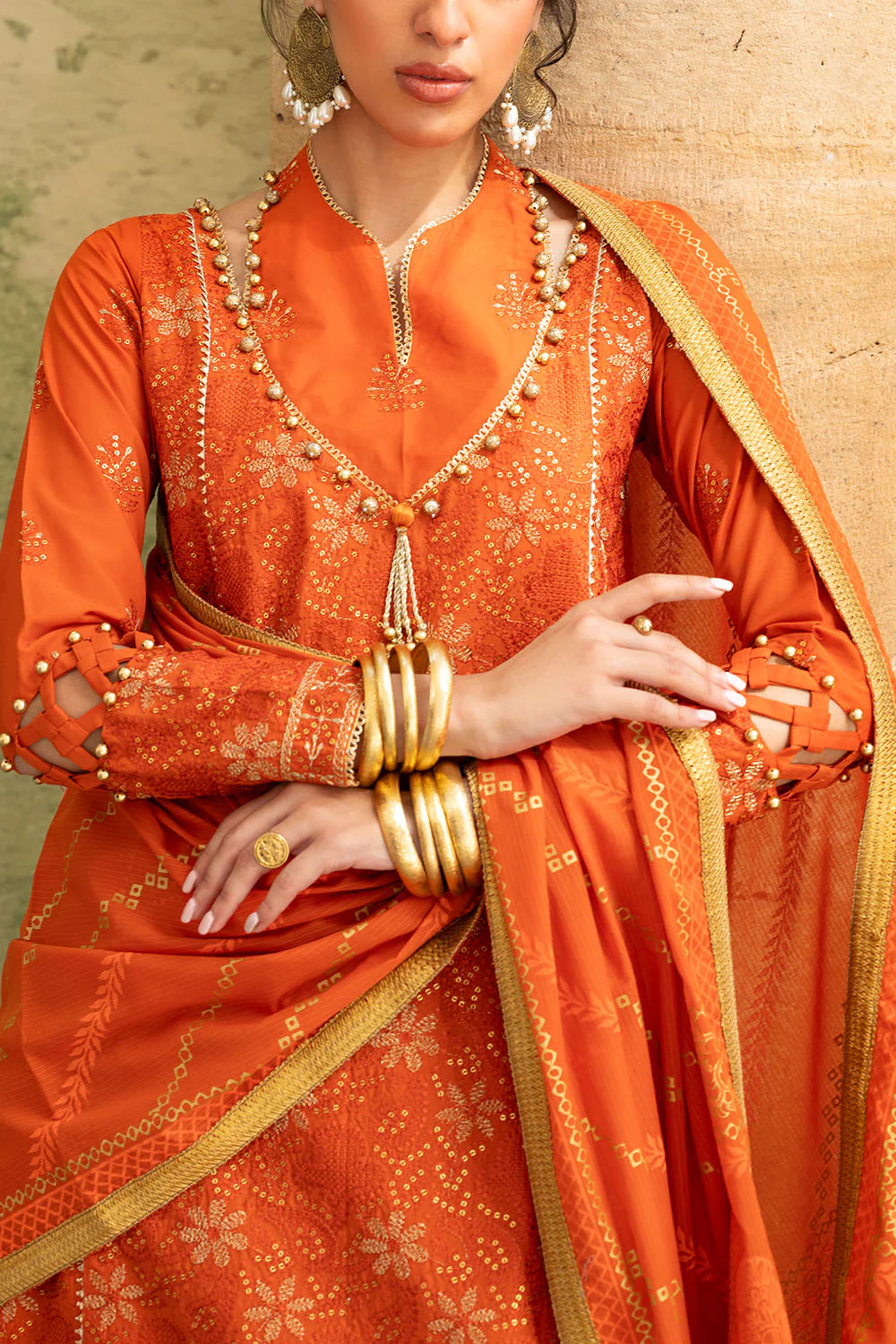 Gul Ahmed Festive 3 Piece DN-52041 Y-18 J(70) - Image 2