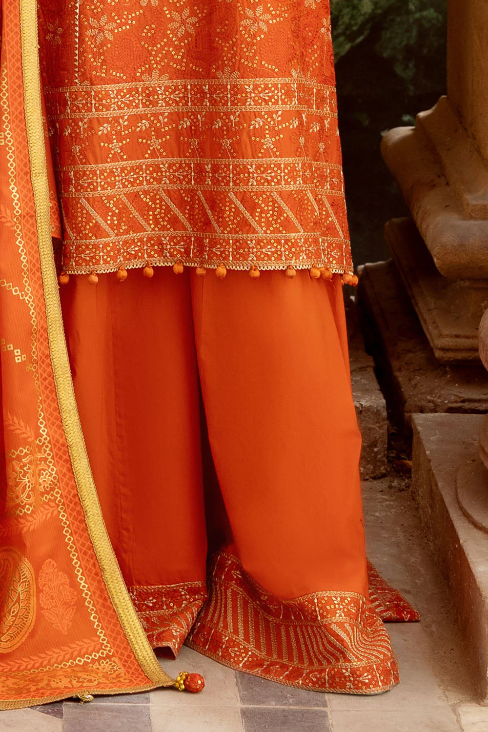 Gul Ahmed Festive 3 Piece DN-52041 Y-18 J(70) - Image 4