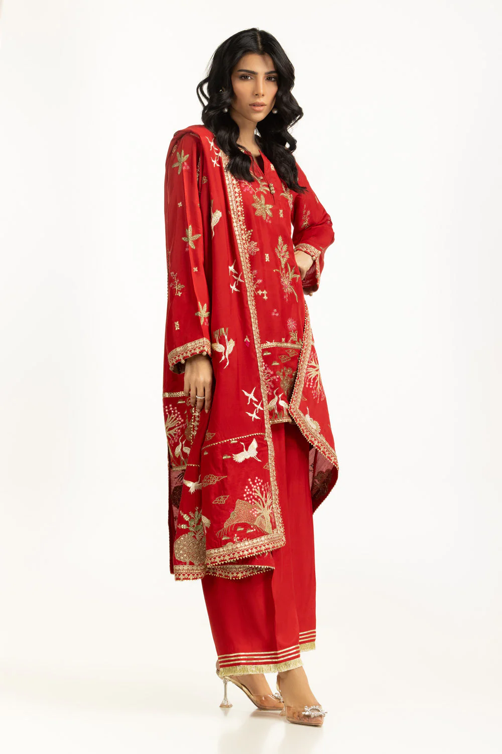 Gul Ahmed Festive 3 Piece IUSTKSD-1066 J(25) - Image 4