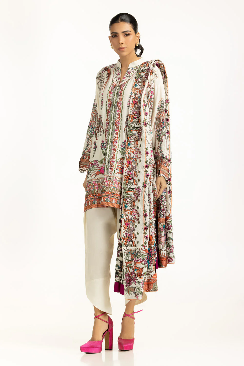 Gul Ahmed Festive 3 Piece IUSTKSD-1074 J(16) (y-150) - Image 3