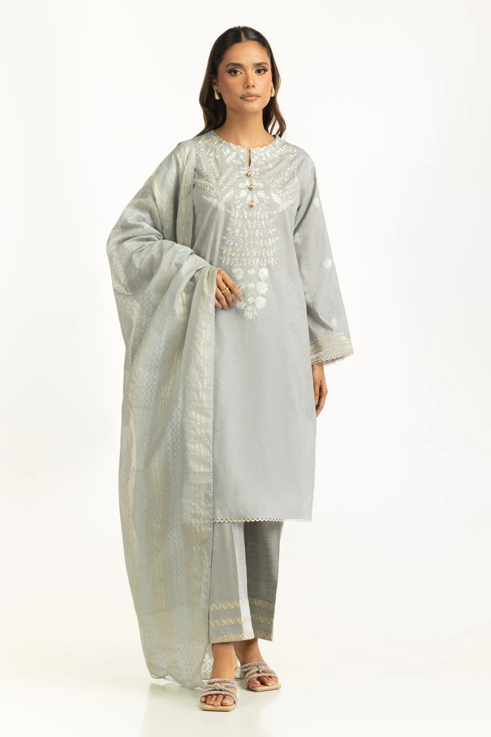 Gul Ahmed Festive 3 Piece IUSTKSD-1081 J(29) - Image 2