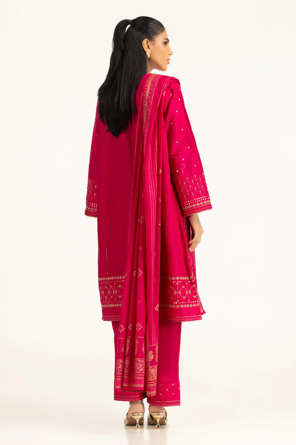 Gul Ahmed Festive 3 Piece IUSTKSD-2027 J(155) - Image 4