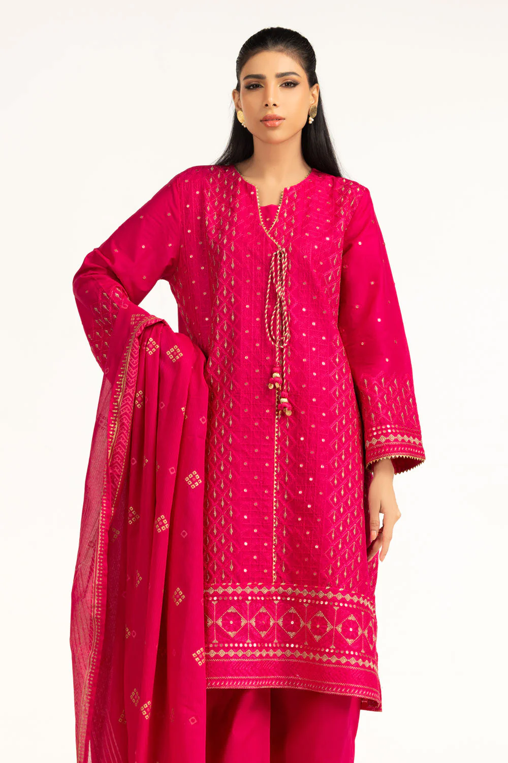 Gul Ahmed Festive 3 Piece IUSTKSD-2027 J(155) - Image 6