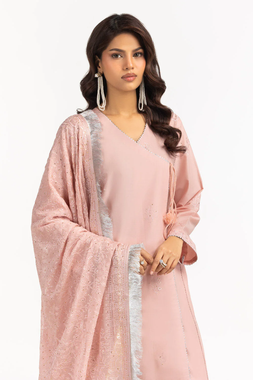 Gul Ahmed Stitched Embroidered 3 Piece IUSTKSD-2035 J(44) Y(18 , 47) - Image 4