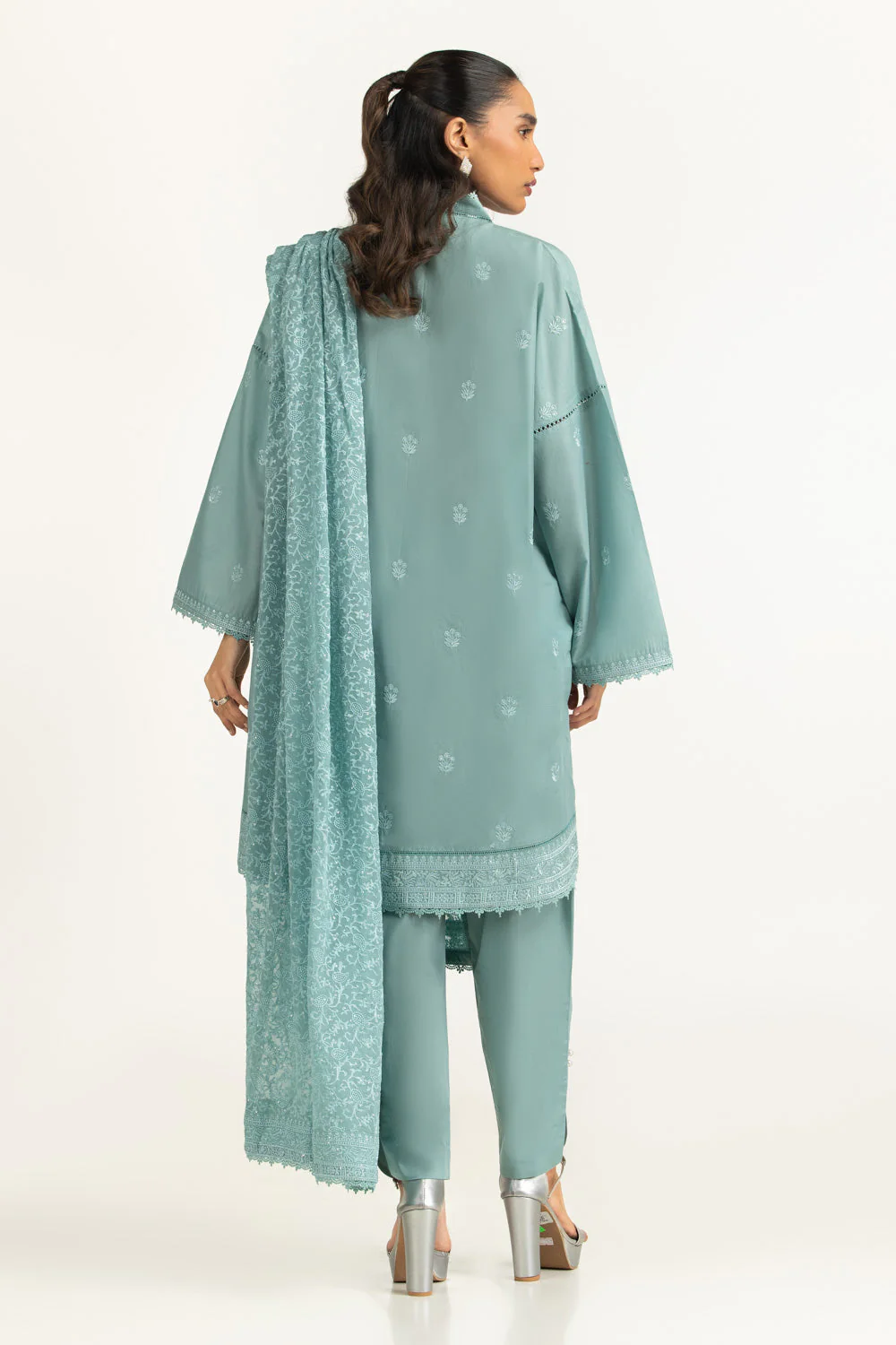 Gul Ahmed Stitched Embroidered 3 Piece IUSTKSD-2038 J(119) NY65 - Image 5