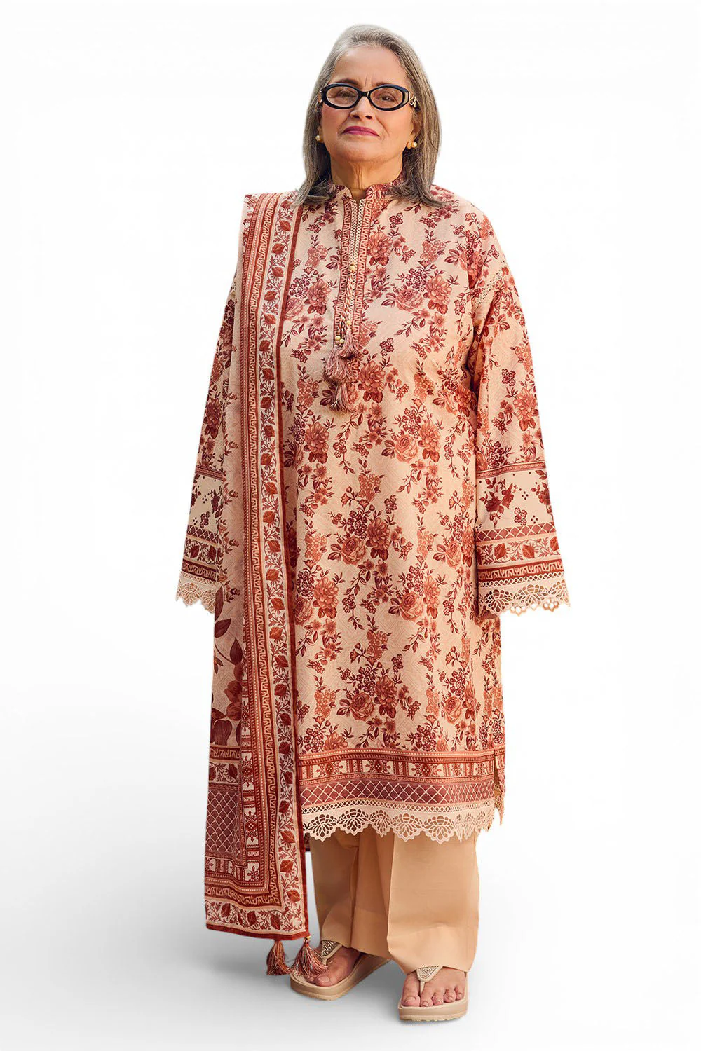 Gul Ahmed Lawn 3 Piece CL-62118 B (Y-34) J(63)