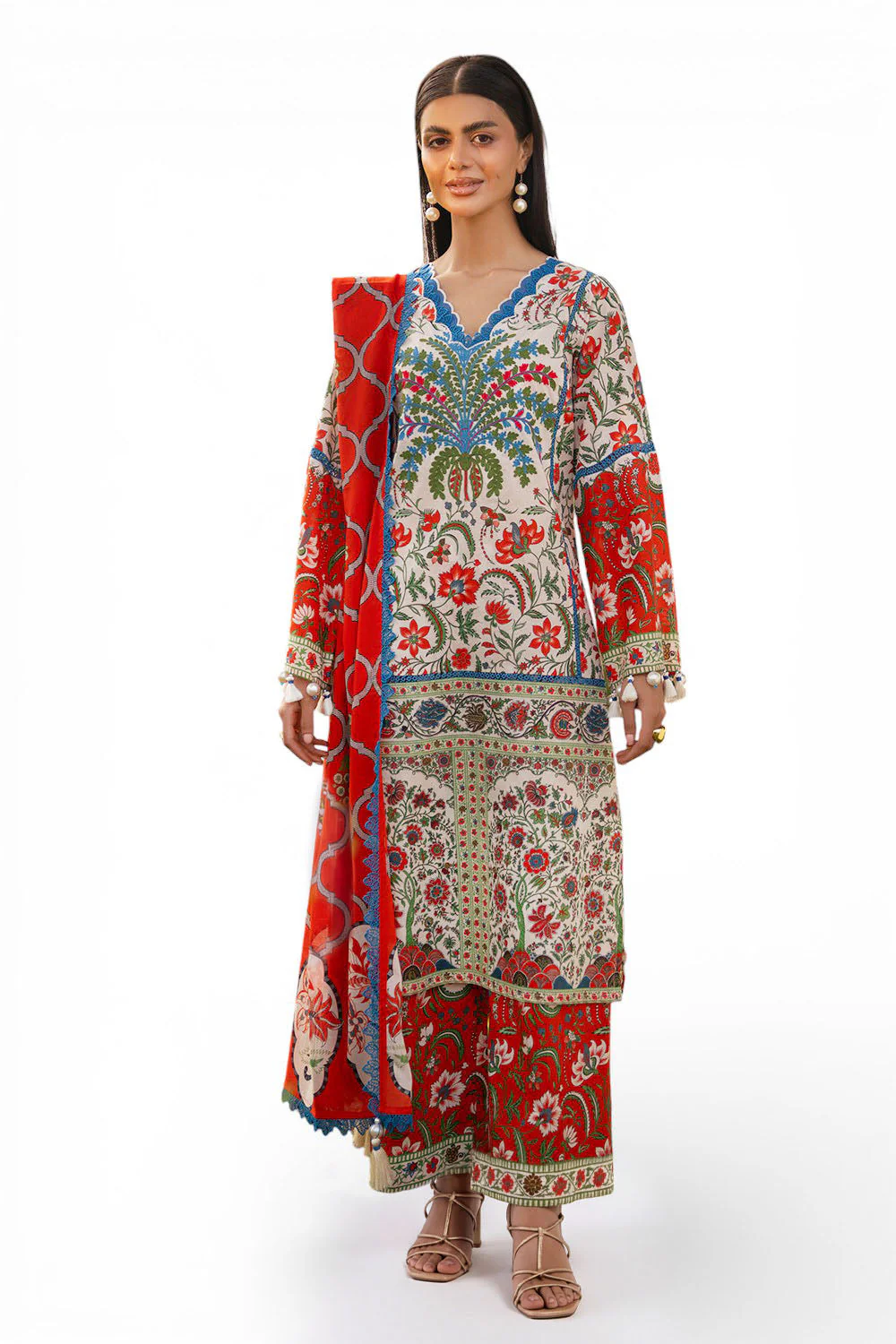 Gul Ahmed Lawn 3 Piece CL-62126 J(13) Y(20)