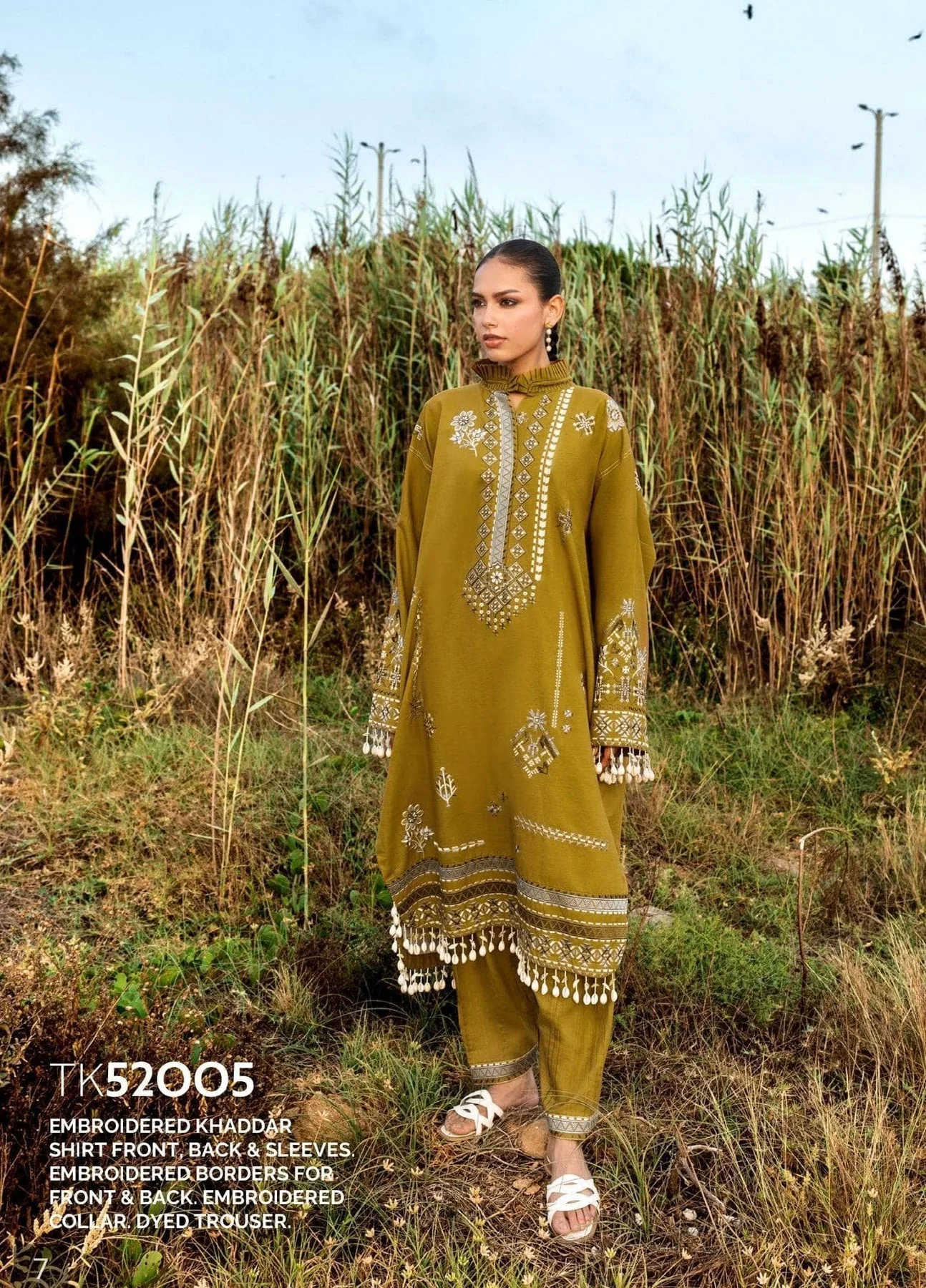 Gul Ahmed Stitched 2 Piece Khaddar TK-52005 J(78) - Image 3