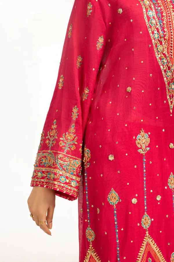 Gul Ahmed Stitched 3 Piece Festive FE-52093 J(82) - Image 4