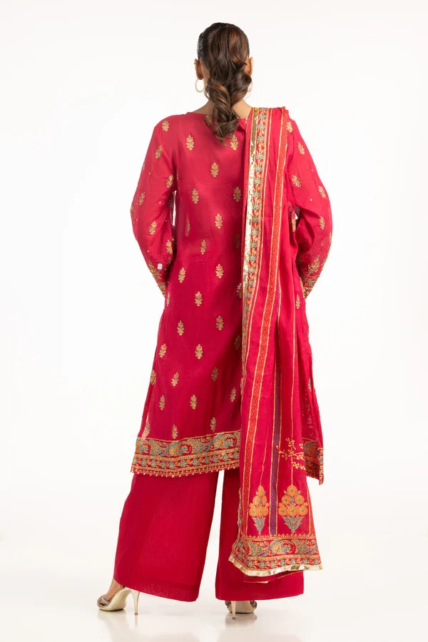Gul Ahmed Stitched 3 Piece Festive FE-52093 J(82) - Image 5