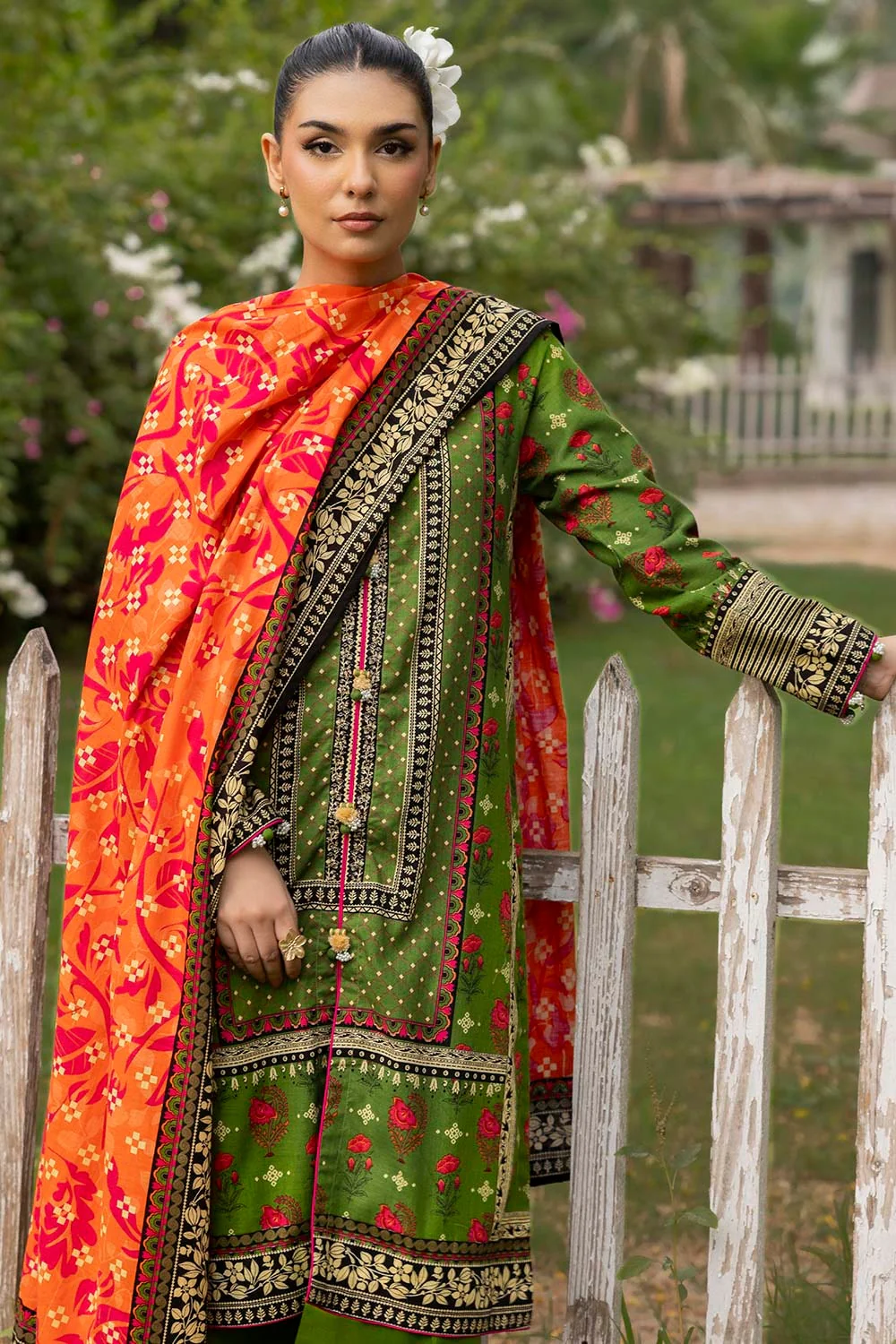 Gul Ahmed Stitched 3 Piece Khaddar K-52027 J(93) Y-20 - Image 3