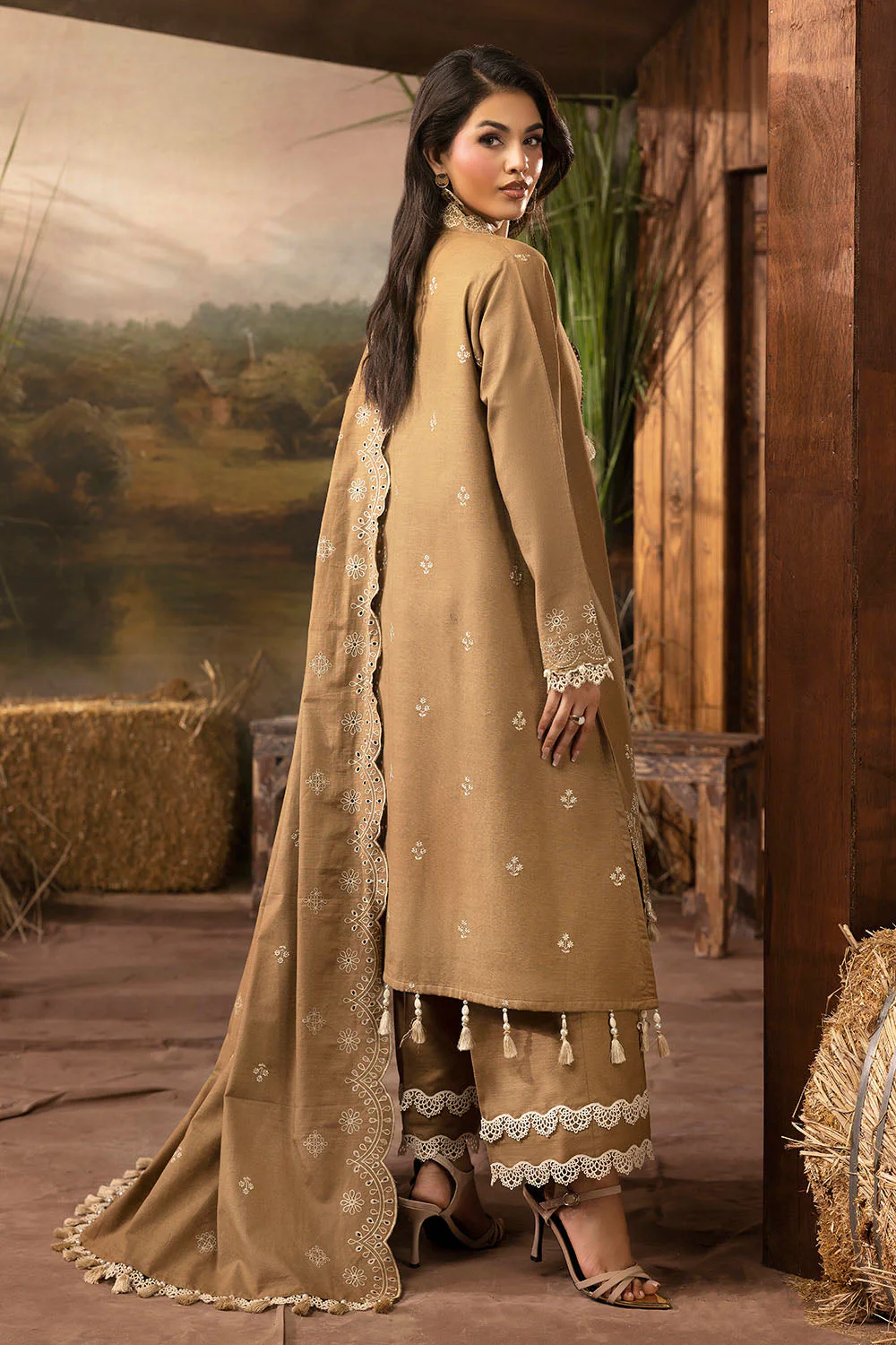 Gul Ahmed Stitched 3 Piece Khaddar K-52034 J(79) - Image 4