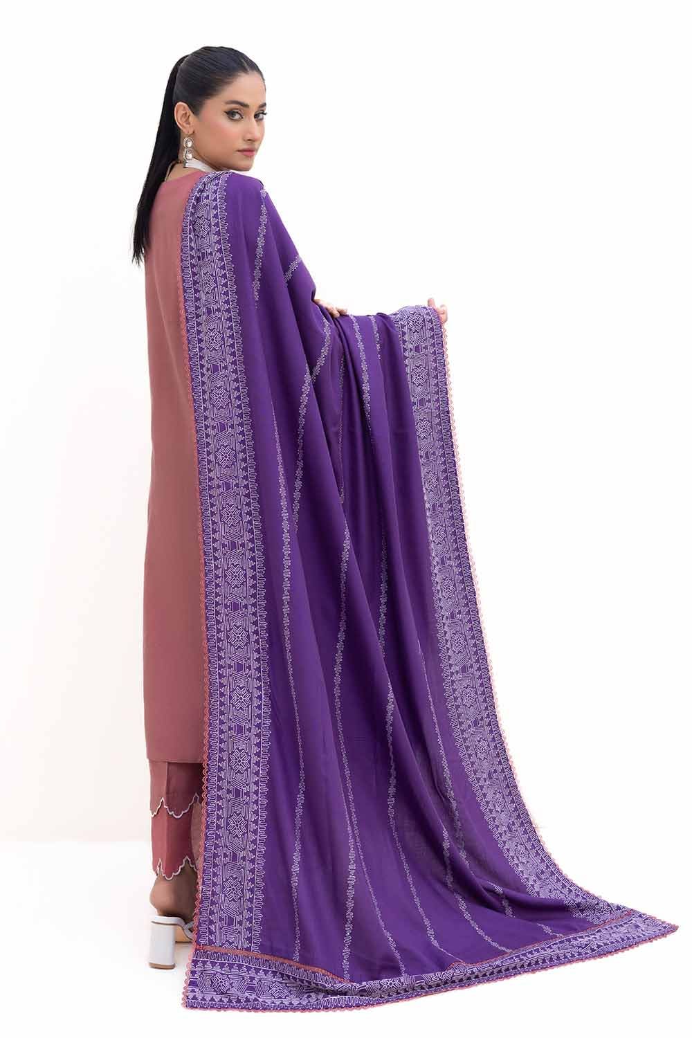 Gul Ahmed Stitched 3 Piece Pashmina AP#42003 J(81) - Image 2