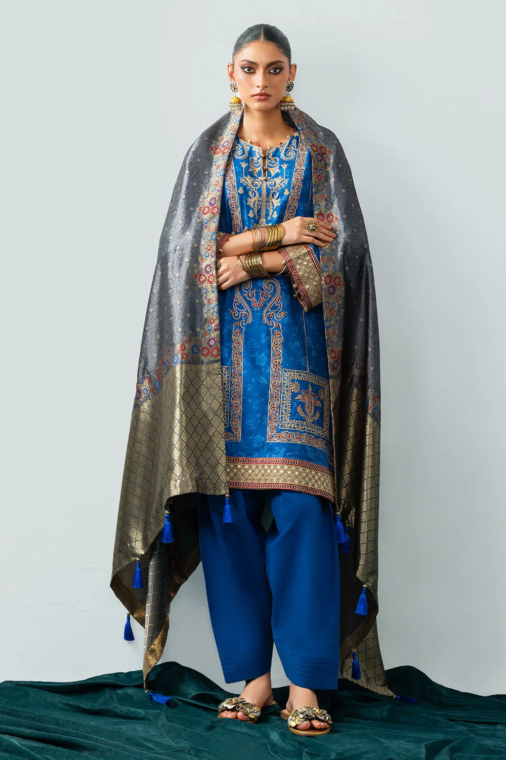 Gul Ahmed Stitched Jacquard Linen 3 Piece SP#52096 J(82) Y-10