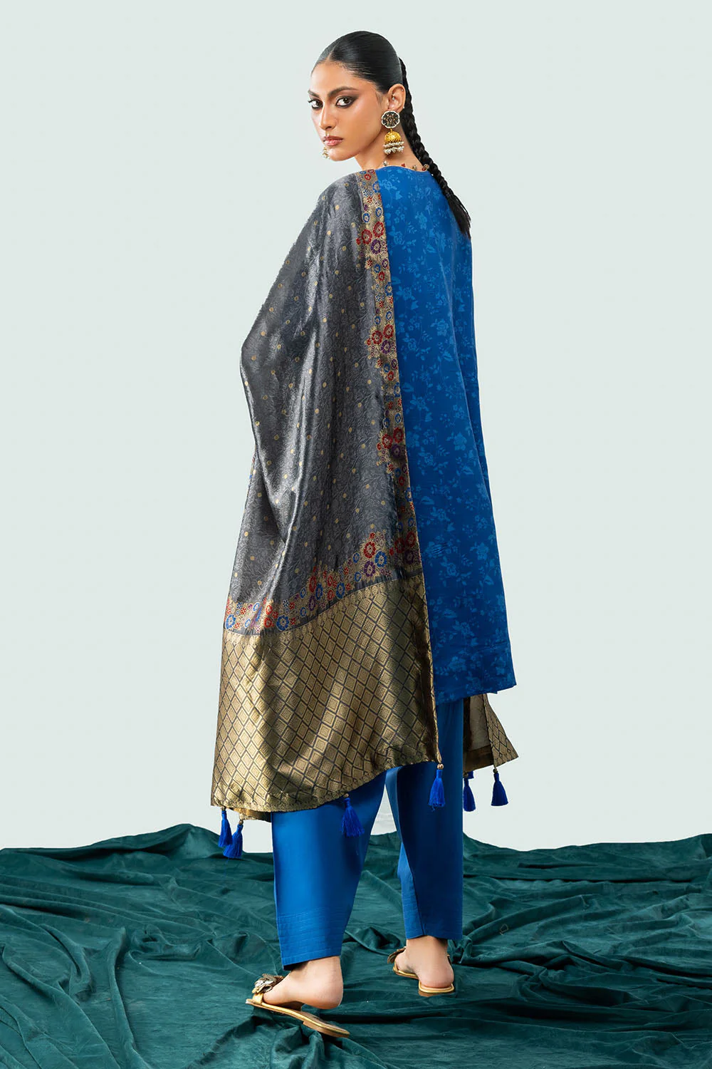 Gul Ahmed Stitched Jacquard Linen 3 Piece SP#52096 J(82) Y-10 - Image 5