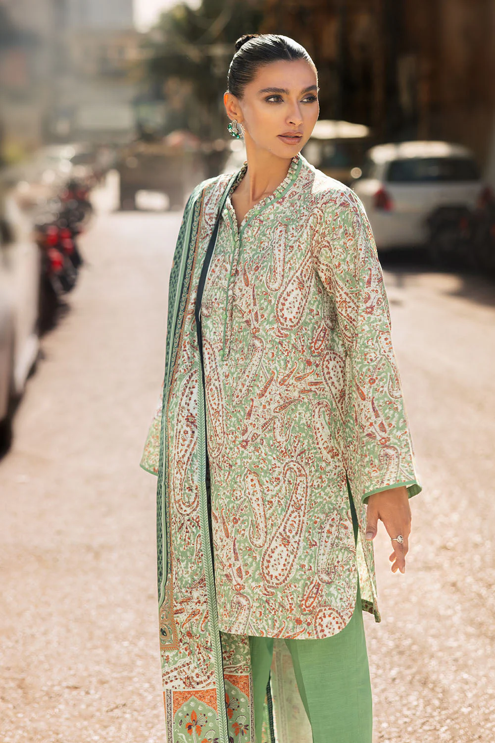 Gul Ahmed Stitched Khaddar 3 Piece K#52043 J(61) Y-22-23 - Image 3