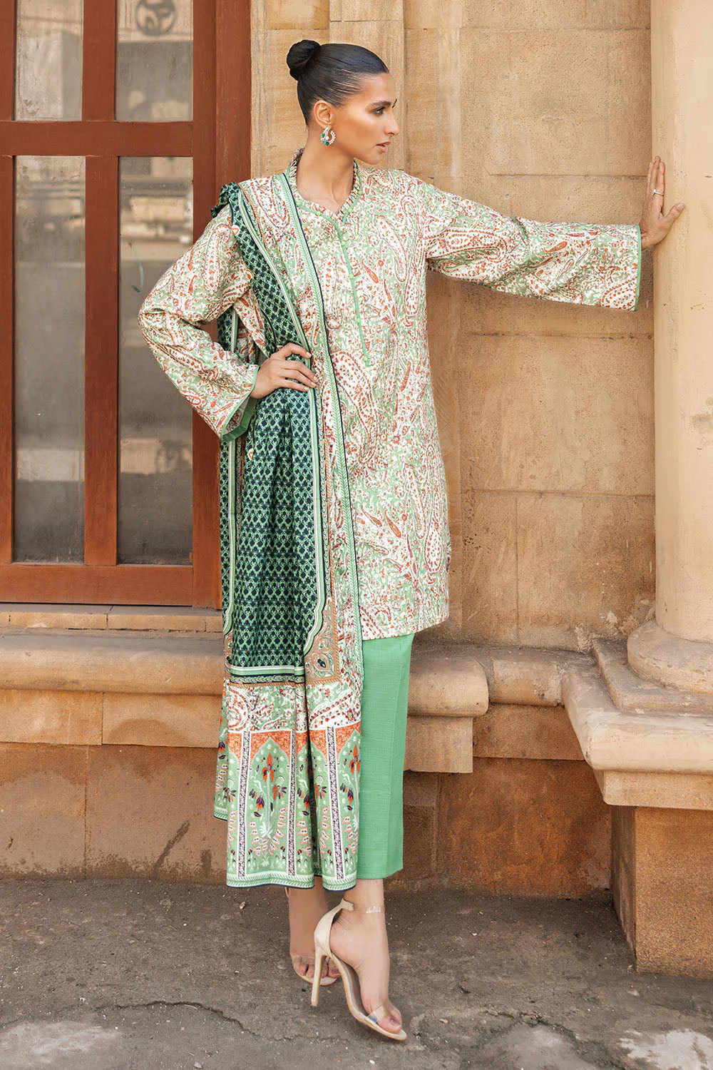 Gul Ahmed Stitched Khaddar 3 Piece K#52043 J(61) Y-22-23 - Image 5
