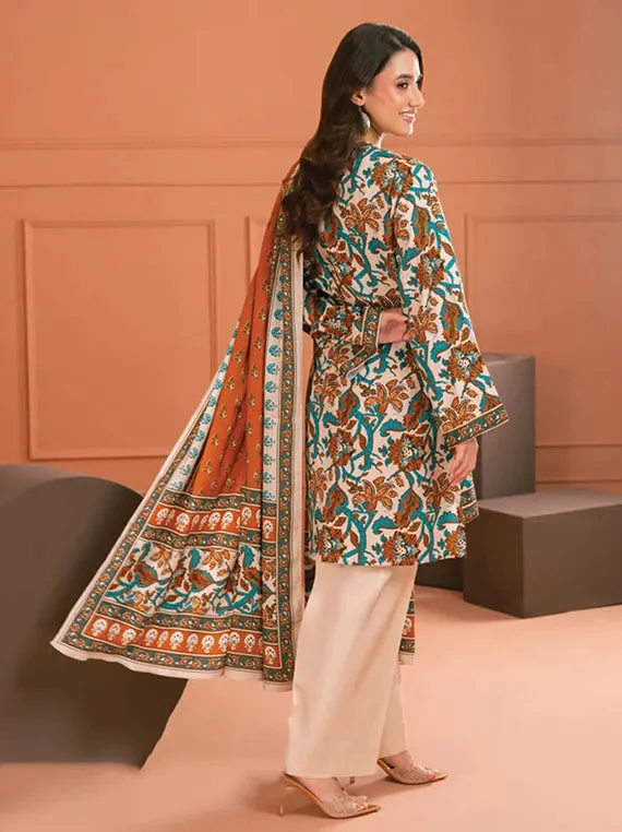 Gul Ahmed Stitched Linen 3 Piece LT#52023 J(65) Y 6 - Image 2