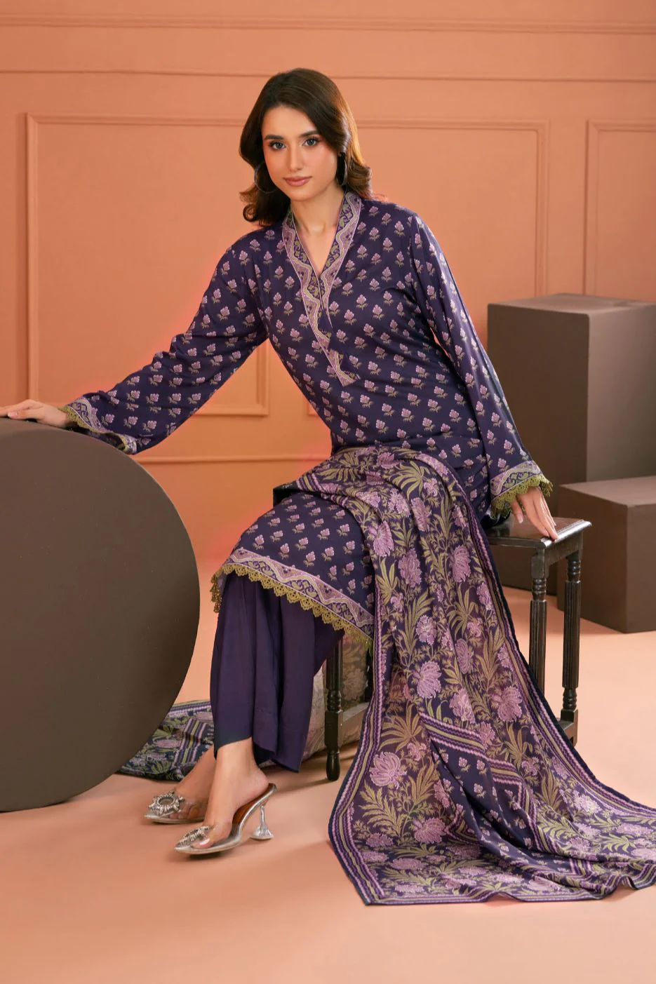 Gul Ahmed Unstitched Linen 3 Piece LT#52038