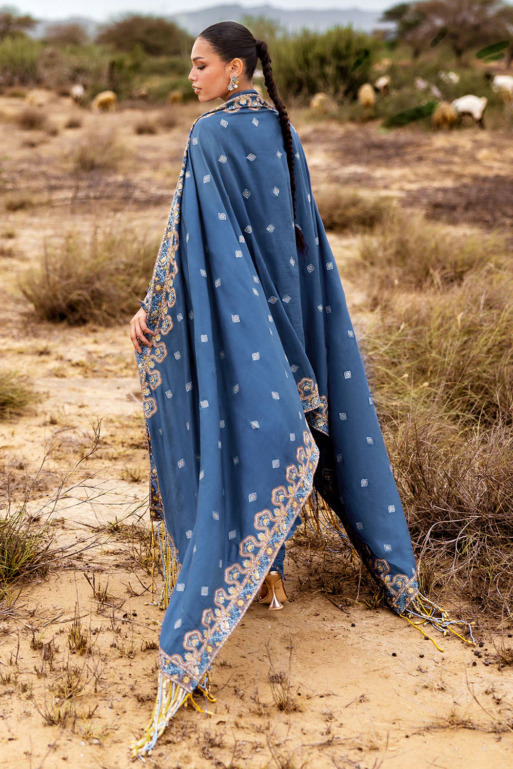 Gul Ahmed Stitched Pashmina 3 Piece AP#52008 J(66) Y-7 - Image 4