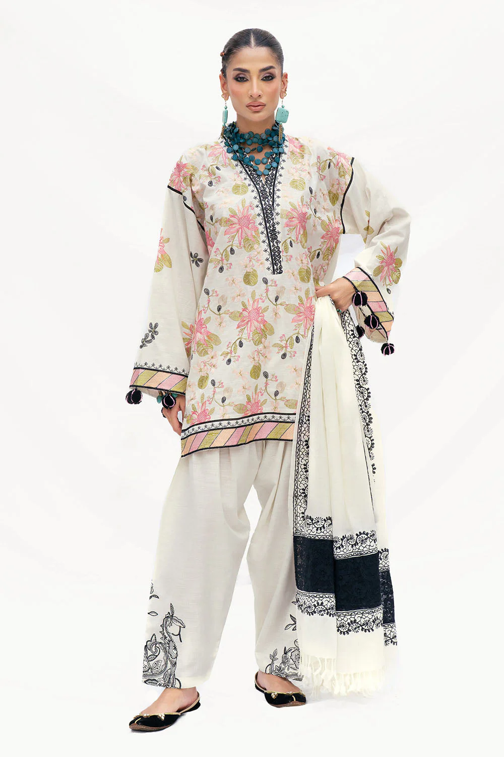 Gul Ahmed Stitched Pashmina 3 Piece AP#52015 J(74) Y-14