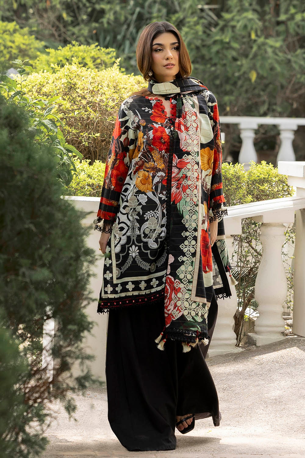 Gul Ahmed Unstitched Khaddar 3 Piece K#52021 - Image 3