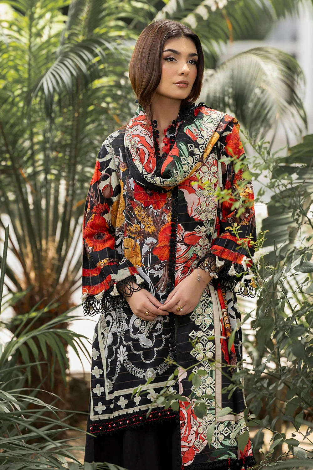 Gul Ahmed Unstitched Khaddar 3 Piece K#52021 - Image 4