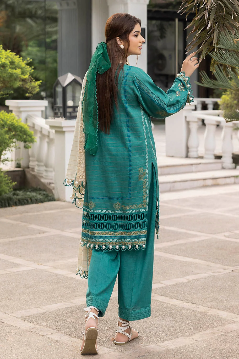 Gul Ahmed Stitched Khaddar 3 Piece K#52059 J(72) Y-4 - Image 5
