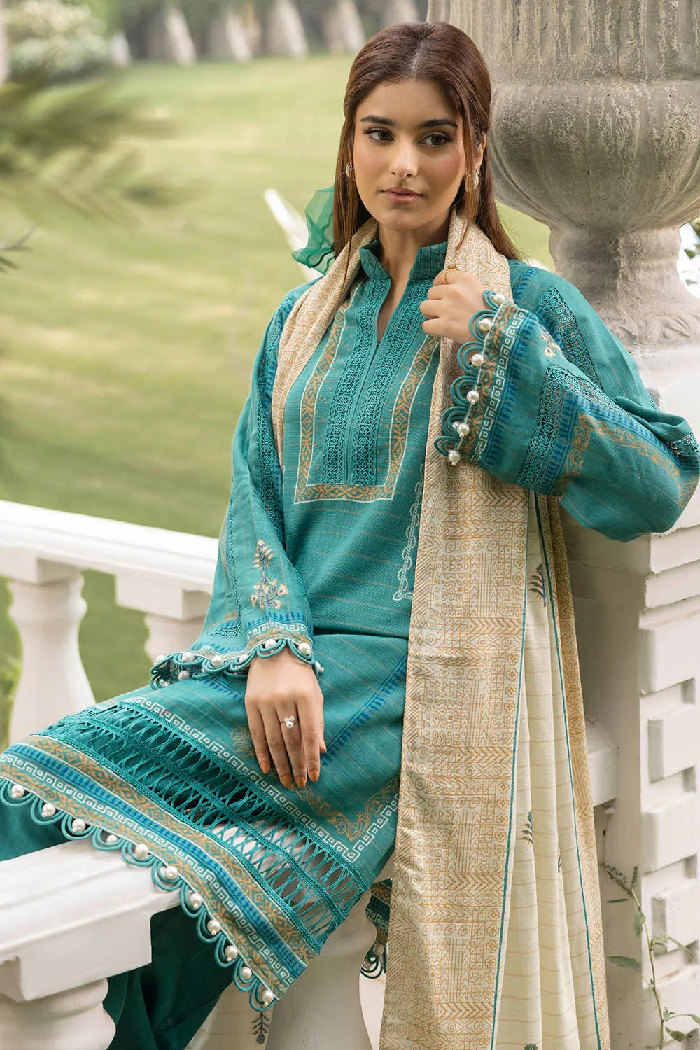 Gul Ahmed Stitched Khaddar 3 Piece K#52059 J(72) Y-4 - Image 3