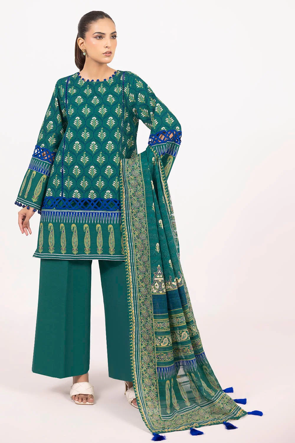 Gul Ahmed Unstitched Khaddar 3 Piece K#52080