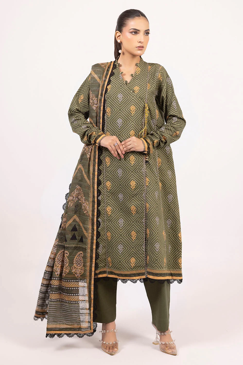 Gul Ahmed Stitched Khaddar 3 Piece K#52081 J(76)
