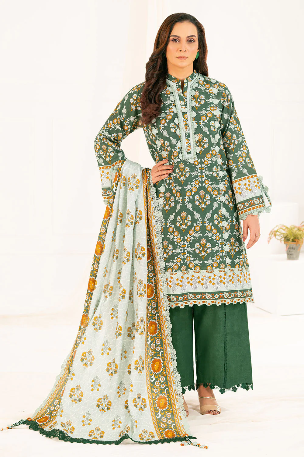 Gul Ahmed Unstitched Khaddar 3 Piece K#52083