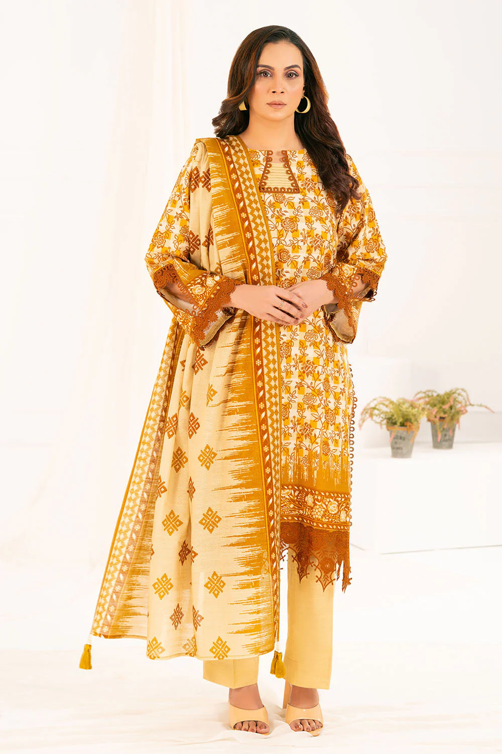 Gul Ahmed Unstitched Khaddar 3 Piece K#52087