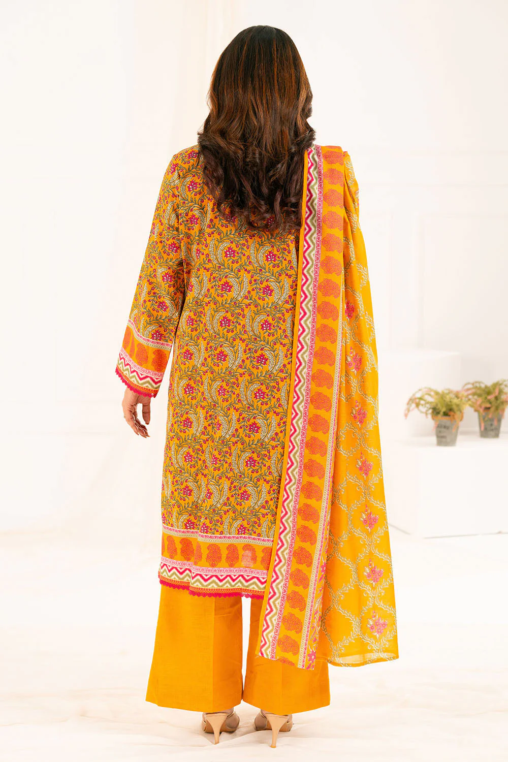 Gul Ahmed Unstitched Khaddar 3 Piece K#52099 - Image 4