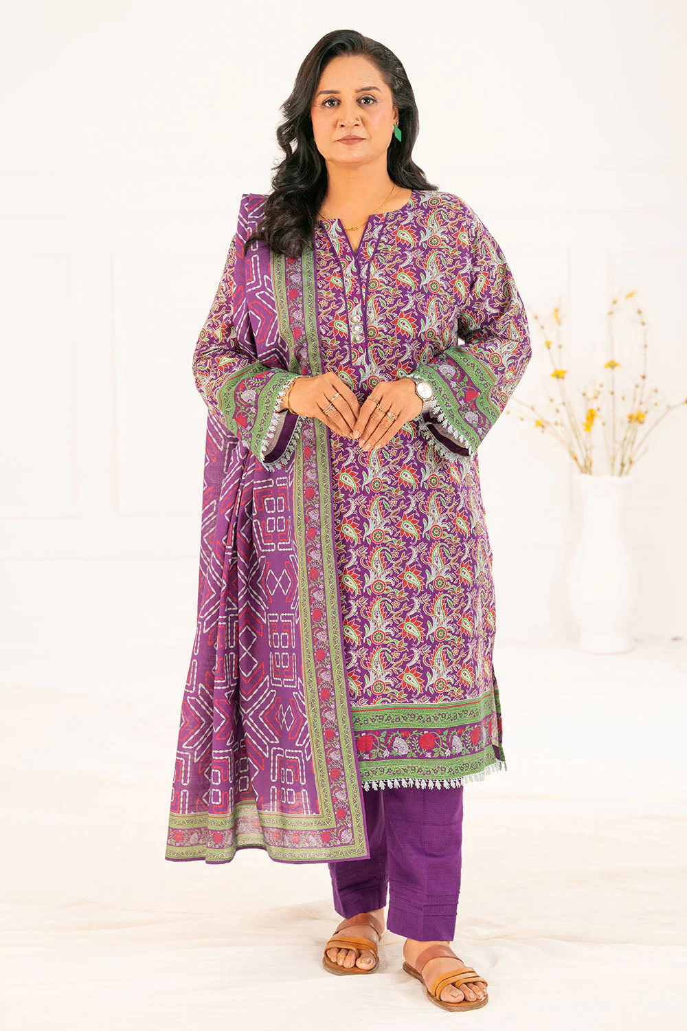 Gul Ahmed Unstitched Khaddar 3 Piece K#52112