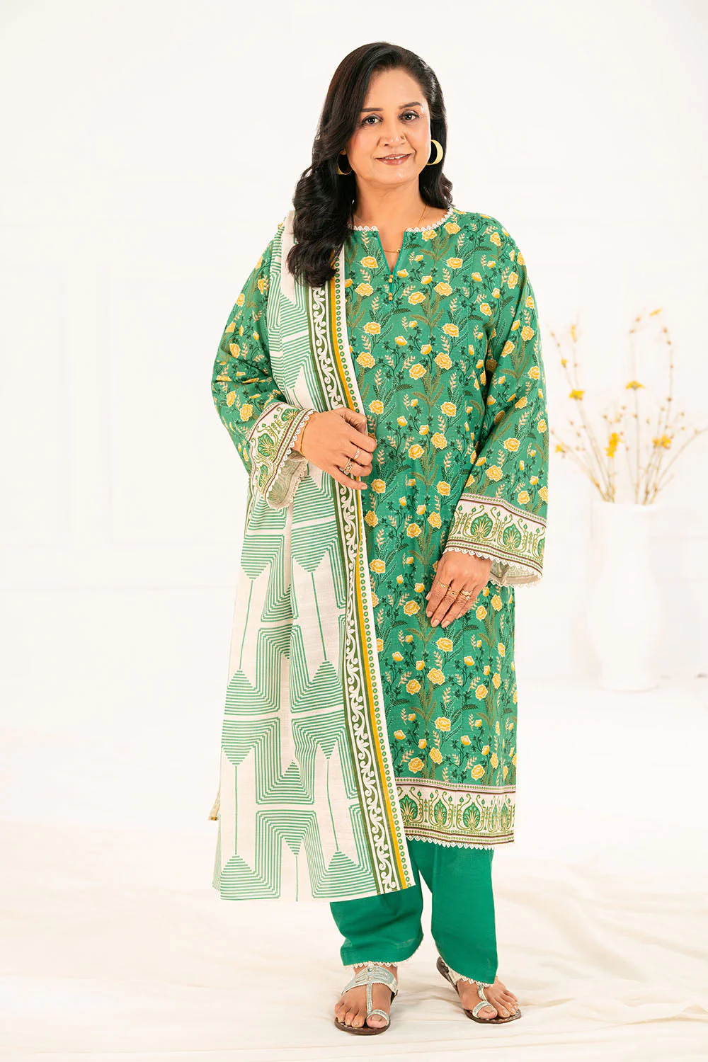 Gul Ahmed Unstitched Khaddar 3 Piece K#52115