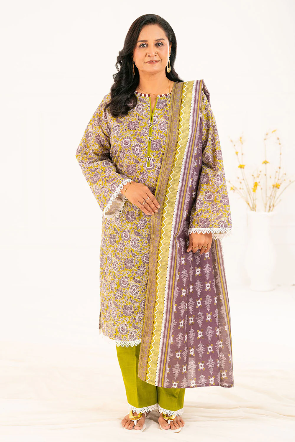 Gul Ahmed Unstitched Khaddar 3 Piece K#52116