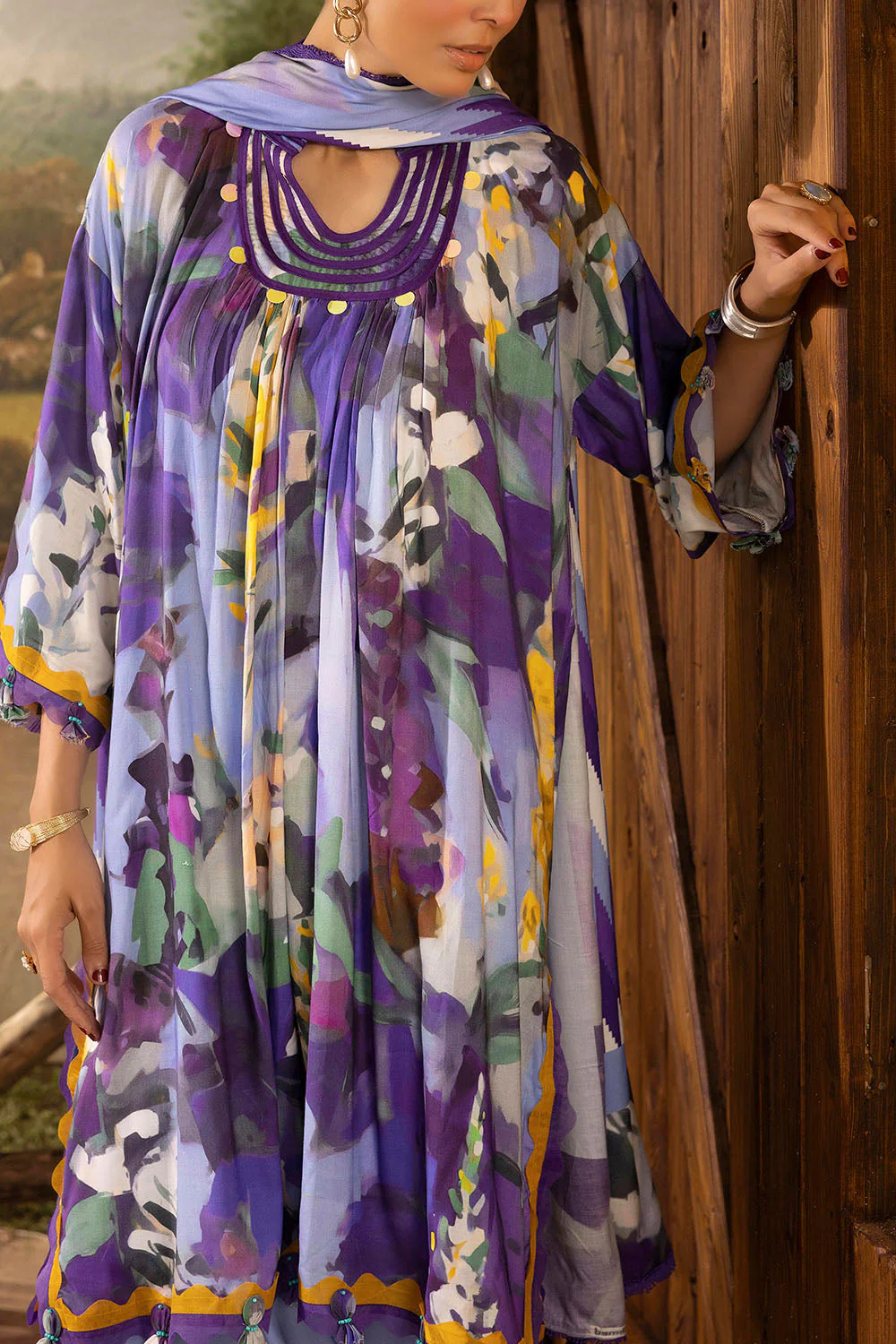 Gul Ahmed Unstitched Linen 3 Piece LT#52003 - Image 2