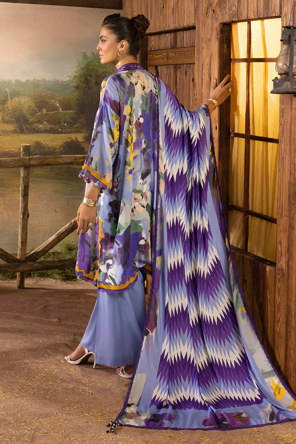 Gul Ahmed Unstitched Linen 3 Piece LT#52003 - Image 4